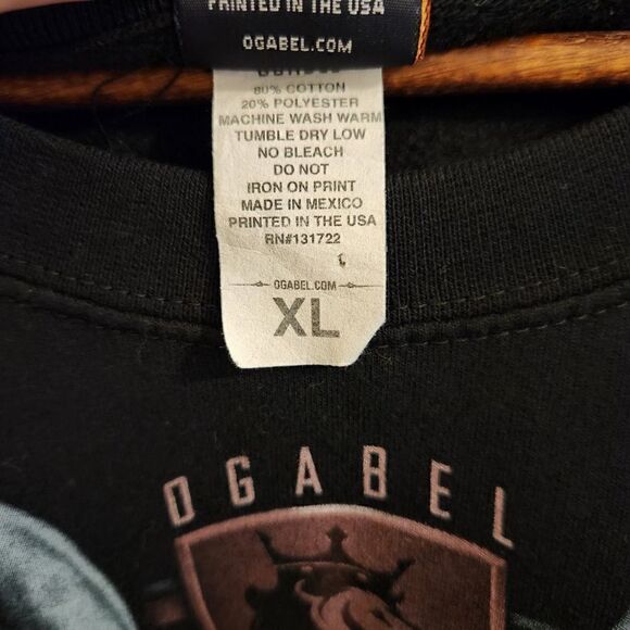 Ogabel Men's Tat Graphic Eagle Crewneck Sweatshirt Size XL - Picture 4 of 4